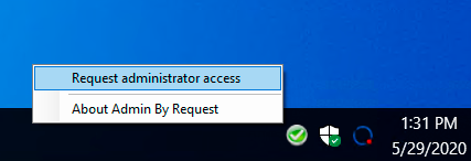 Admin Session Windows
