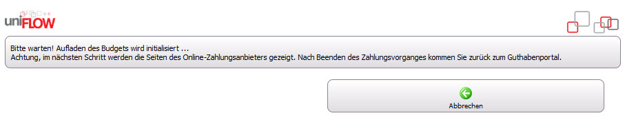 Bild 4: Initialisierung des Zahlungsvorgangs