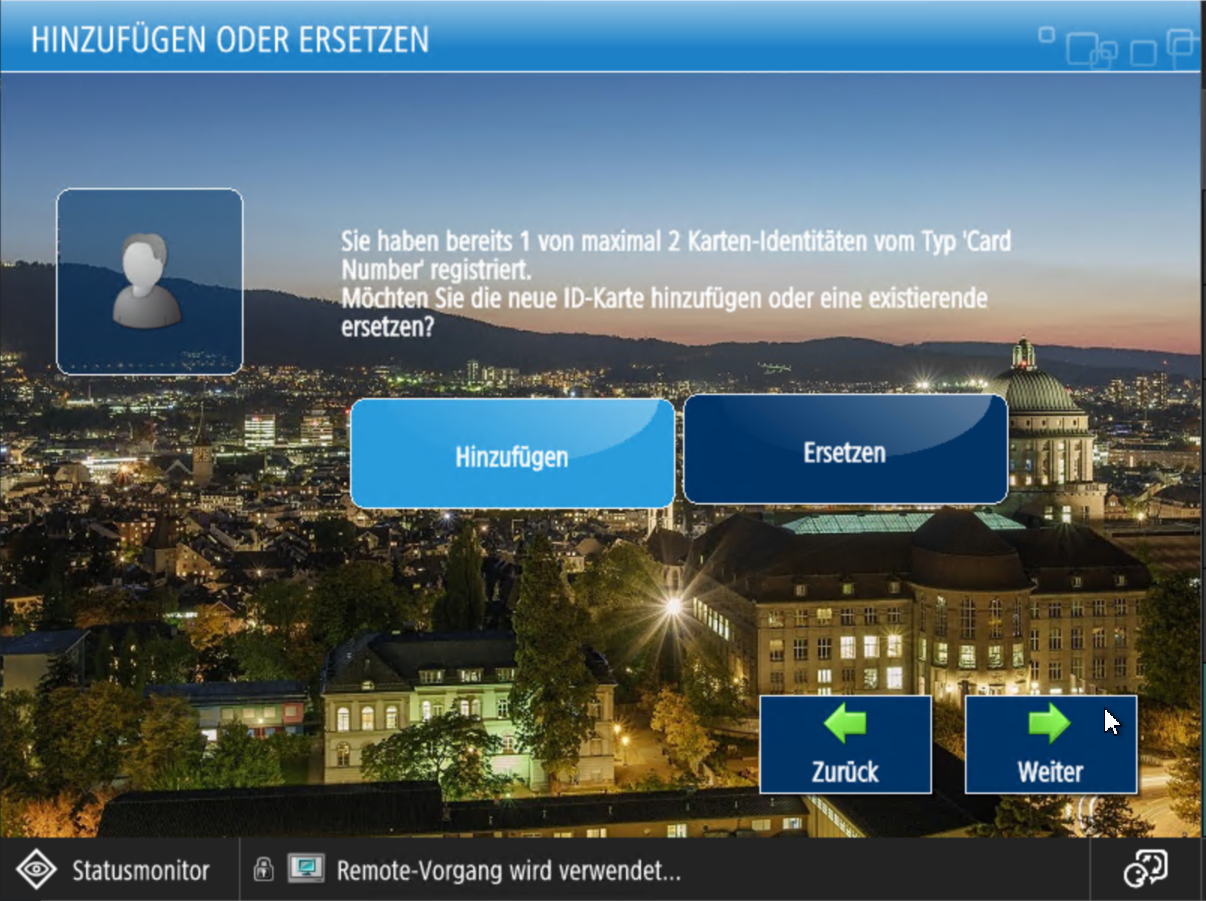 Bild 5: Aktionsauswahlfenster
