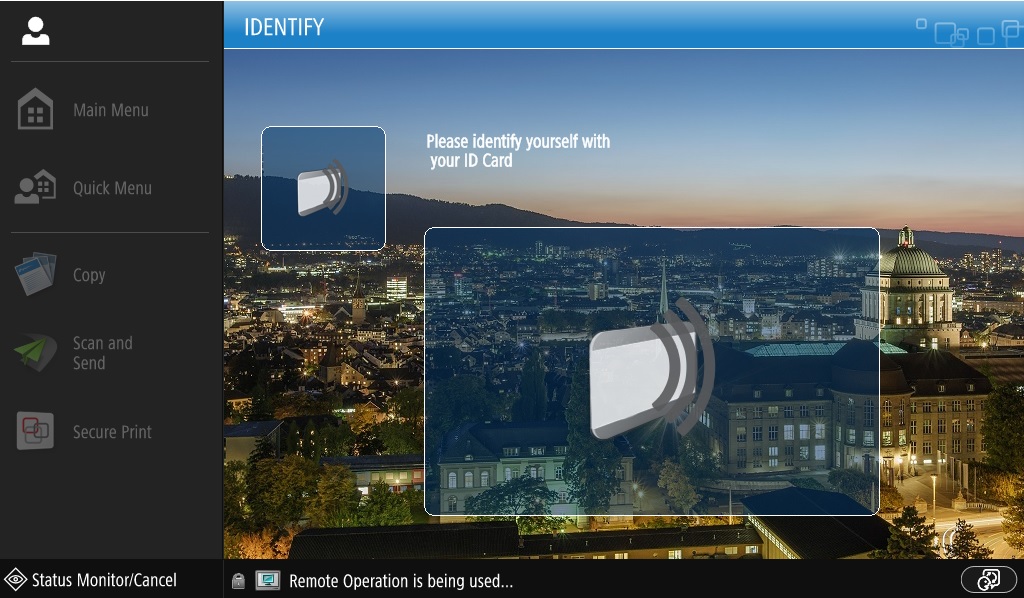 Figure 2: User login on the device.