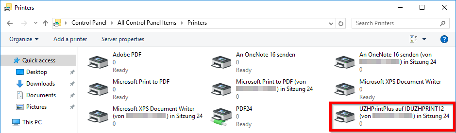 Select Default Printer