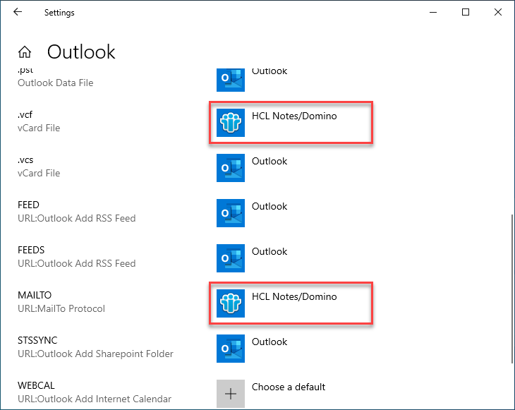 Change every item not already reading "Outlook" to "Outlook"
