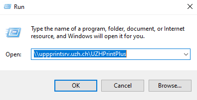 Print server input dialog box